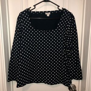 J. Crew Polka Dot Top